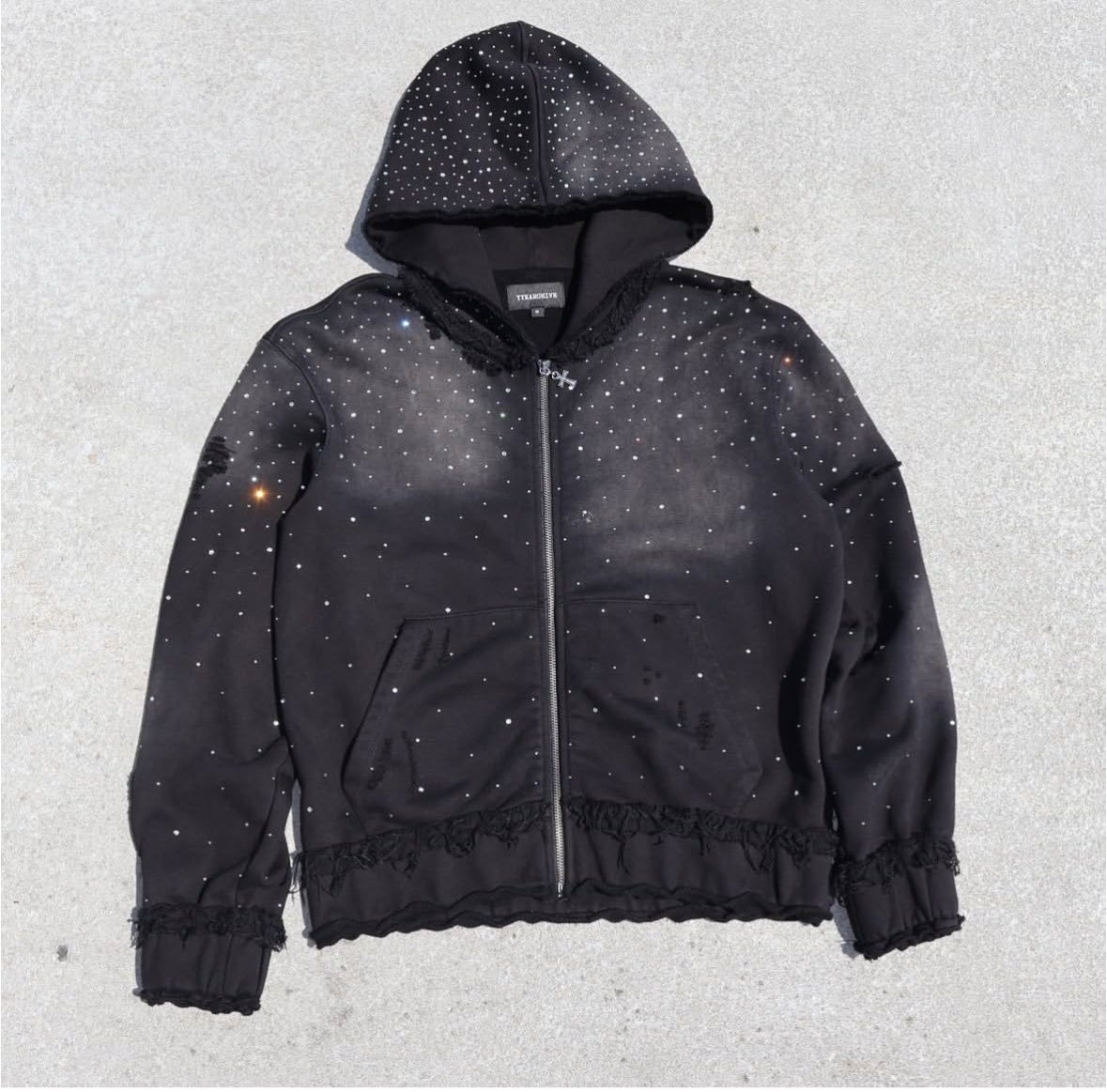 Pull à capuche zippé style bohème chic avec losanges, tendance automne-hiver pour homme, manteau ample style streetwear hip-hop_voghion.com