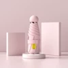 【Light Pink】50% Fold 6 Bone Manual-Thickened Vinyl Half-Shaped Capsule Umbrella