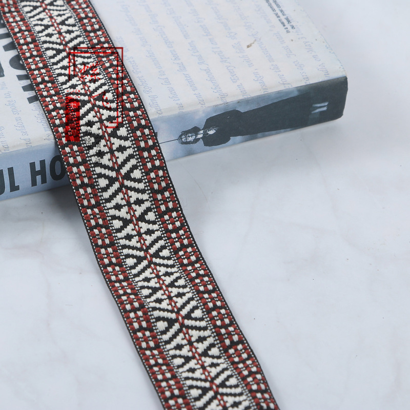 4cm Classic Arrow Diamond Pattern Jacquard Ribbon Clothing Window Decoration Hat Decoration Home Textile Handmade DIY Lace Accessories 4cm Classic Arrow Diamond Pattern Jacquard Ribbon Clothing Window Decoration Hat Decoration Home Textile Handmade DIY Lace Accessories