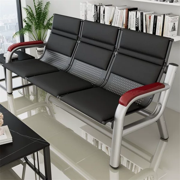 Office Sofa Modern Minimalist Business Reception Sofa with Backrest Comfortable Two or Three-Seater Guest Sofa Office Sofa