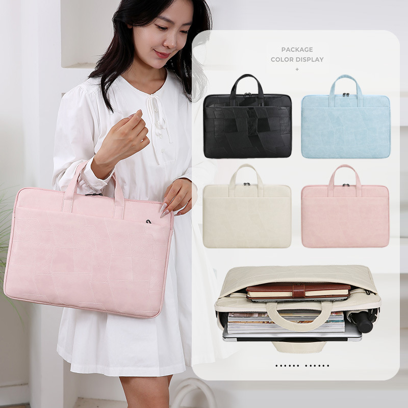 Cross-border Fashion Laptop Bag 14 Inch Women's Portable Simple New 15.6 Inner Bag Flat Protective Bag for Men Cross-border Fashion Laptop Bag 14 Inch Women's Portable Simple New 15.6 Inner Bag Flat Protective Bag for Men