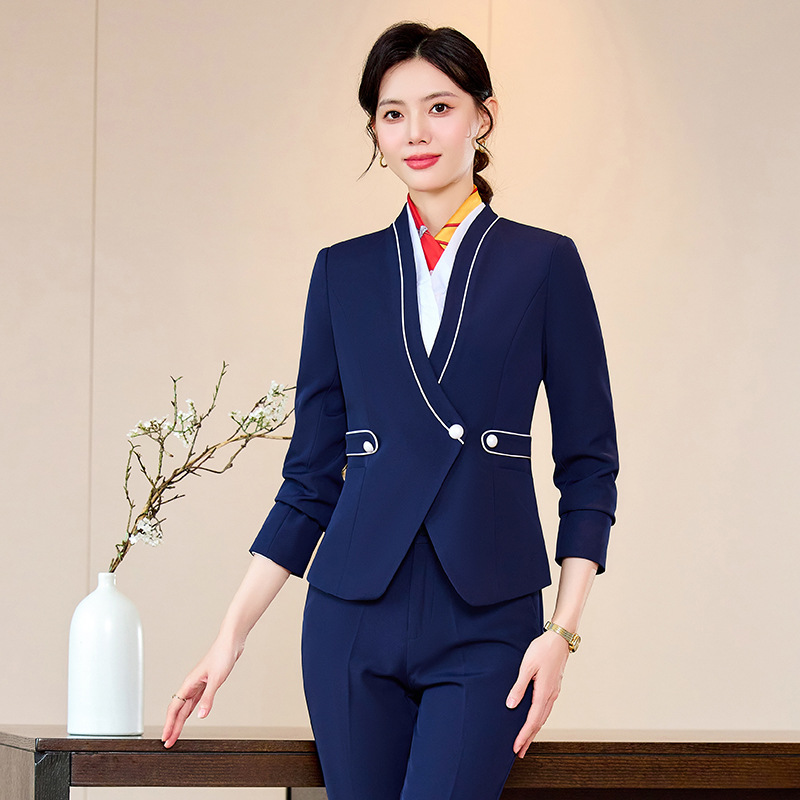 Professional Suit suit Overalls Stewardess Stewardess Uniform Hotel Front Desk Catering Attendant Vest Tooling