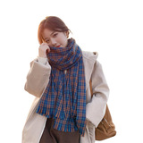Демисезонный кашемир, японский шарф, длинная удерживающая тепло накидка, в корейском стиле, средней длины