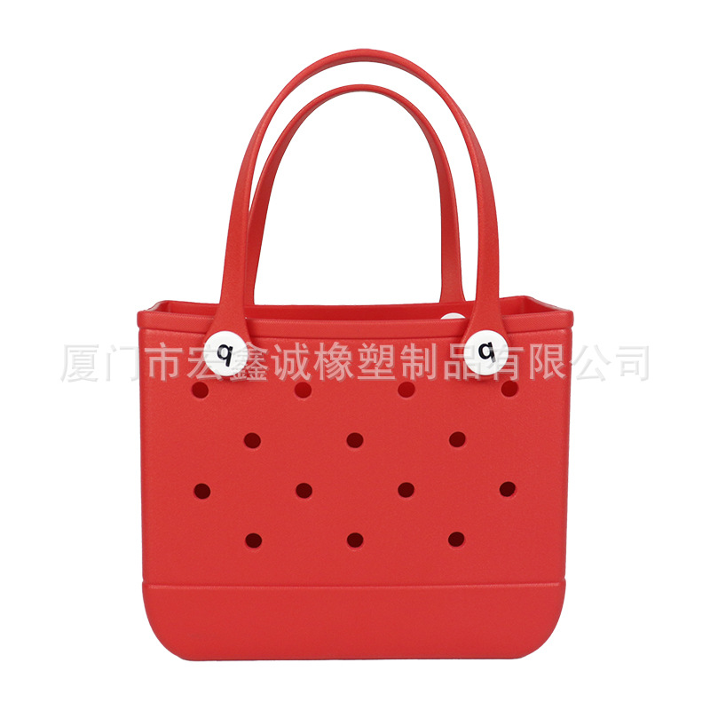 Venta caliente transfronteriza europea y americana nueva pequeña de gran capacidad impermeable linda niña niño EVA agujero agujero bolsa eva playa bolsa