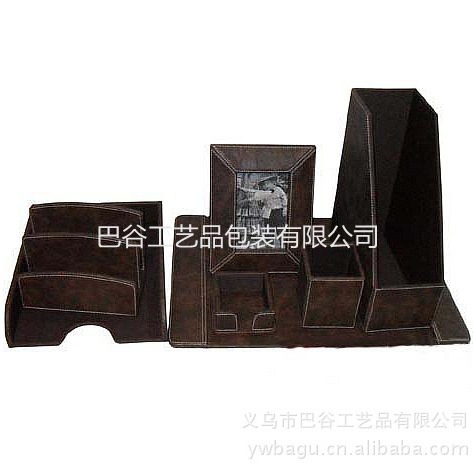 高档皮具盒 办公用品礼品盒 PU皮质笔筒盒 高档场所专用摆件盒