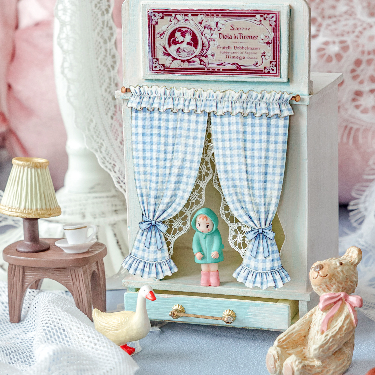 Momo Collage Card Stickers, Vintage-Style Window Dream Collection, Creative Window Decoration Stickers for DIY Journal Decoration
