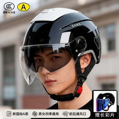 Protection, Breathable, 2026 New Model, Large – Motosiklet kaskı (dəbilqə) - gloss-blackgrade-a-new-large-sunroof-iridescent-long-mirror