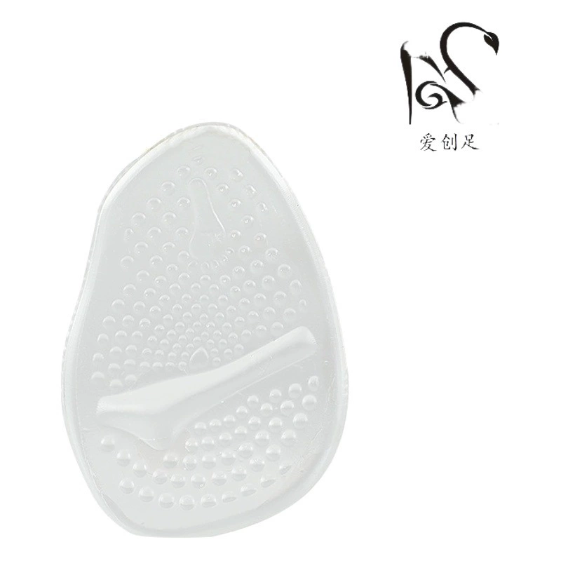 Оптовая продажа противоскользящая прозрачная невидимая силиконовая стелька на высоком каблуке утолщенный анти-износ елочек полукрок передняя подкладка