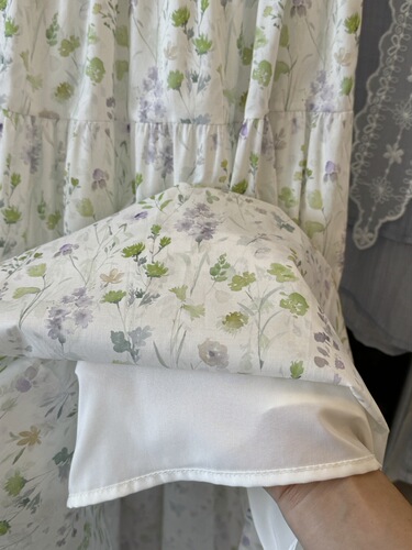 Summer Garden~Cotton-Feel Small Floral Half-Skirt Summer 2025 Fresh Floral Dress Summer Wear Cupcake Skirt