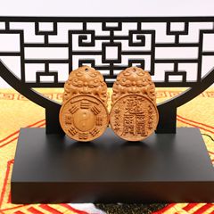 雷擊棗木海神門掛件吊墜福五帝錢虎年賀諤將軍八卦太歲本命年直播