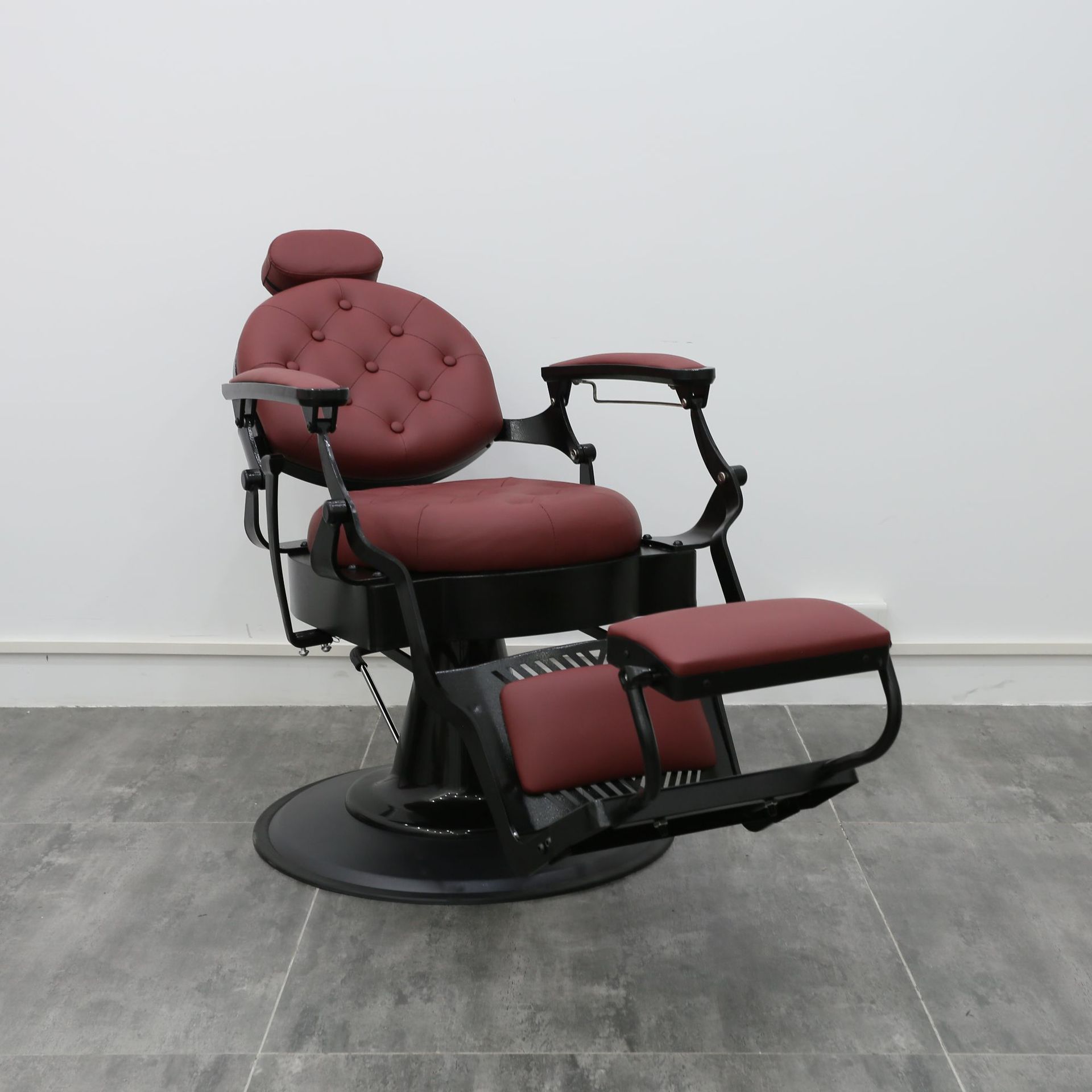 Silla de peluquería barata, silla de peluquería especial para peluquería, silla de peluquería, silla de corte, silla de pelo de corte, silla de teñido en caliente de lujo ligero de moda giratoria