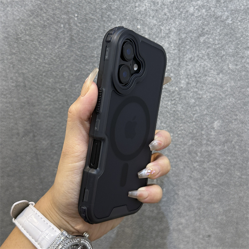Apple 16 Pro Max対応、厚みのある3in1肌触りの良いマグネット式スマホケース、iPhone 17完全保護耐衝撃ケース、14対応|undefined