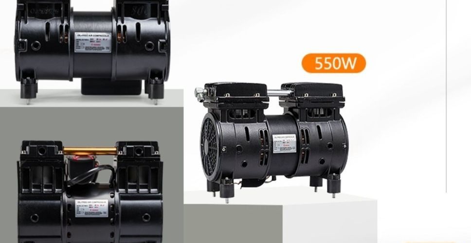 Oil-Free Silent Original Air Compressor Head Motor Vacuum Pump 220V Air Pump Head Air Compressor