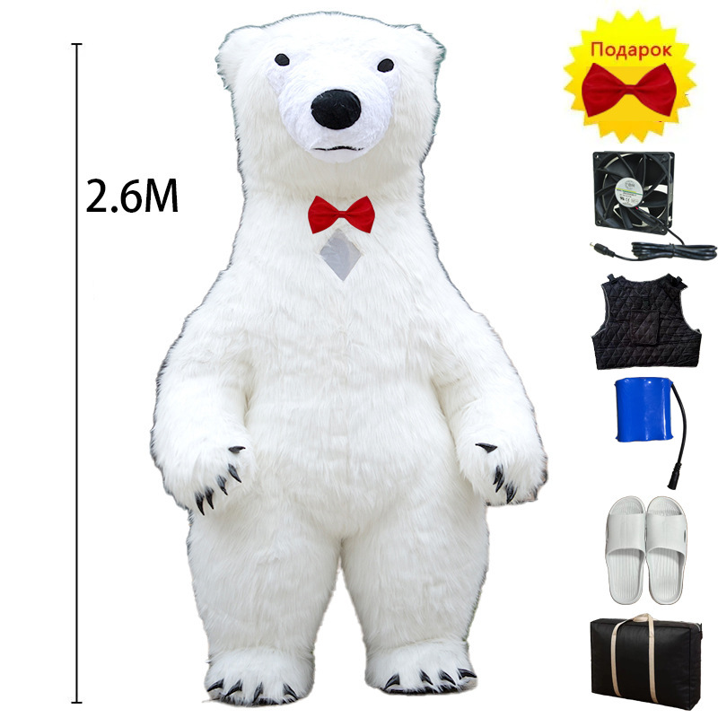 Panda gigante oso polar ropa de muñeca inflable ropa de muñeca inflable ropa de muñeca ropa de muñeca panda ropa inflable lista de comercio exterior