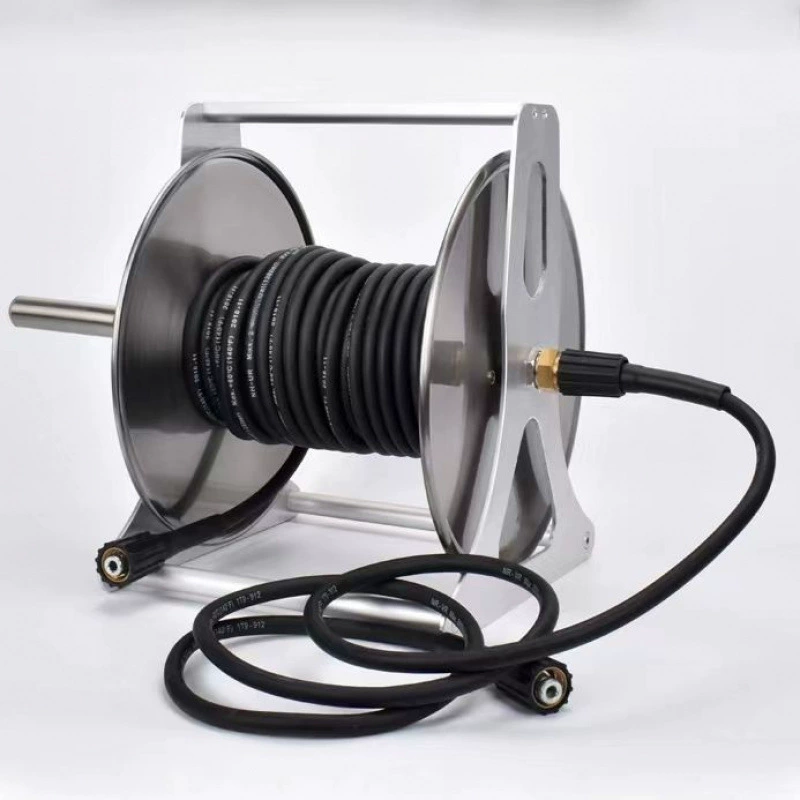 [Горячая распродажа в магазине] Автомобильная стиральная машина, труба высокого давления, стойка для хранения водопроводных труб, ретрактор, ретрактор для труб из нержавеющей стали, мытье и промывка автомобиля