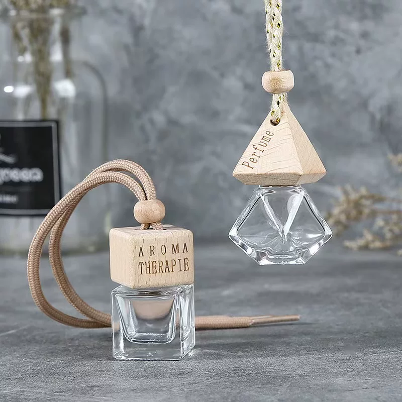Perfume, container, pendant for auto, wooden bottle, accessory, 8 ml