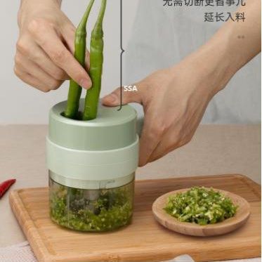 Automatic Garlic Masher Wireless Garlic Paste Magic Garlic Sauce Masher Garlic Slice Automatic Pressing Pulling Garlic Masher