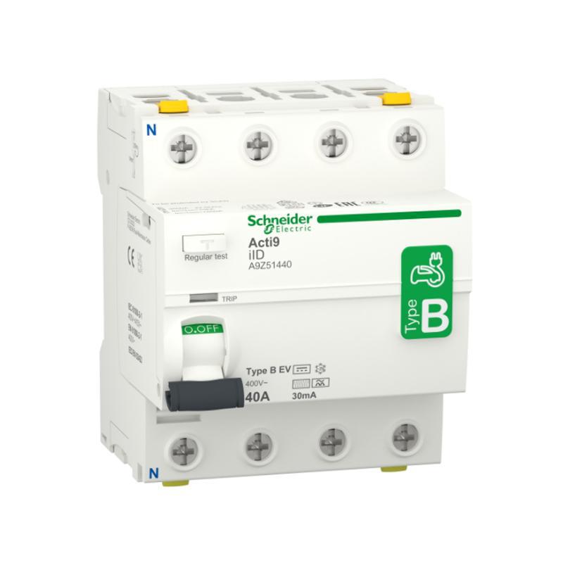施耐德电气 漏电保护开关 iID 4P 63A 500mA B-SI type 400V