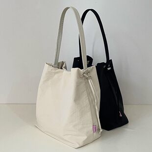 Nylon capacious summer universal shoulder bag one shoulder, for students