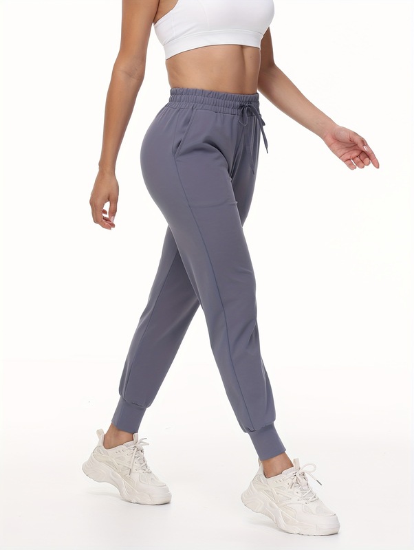 女性用ジョガー スウェットパンツ ポケット付き 軽量 4 パック|undefined