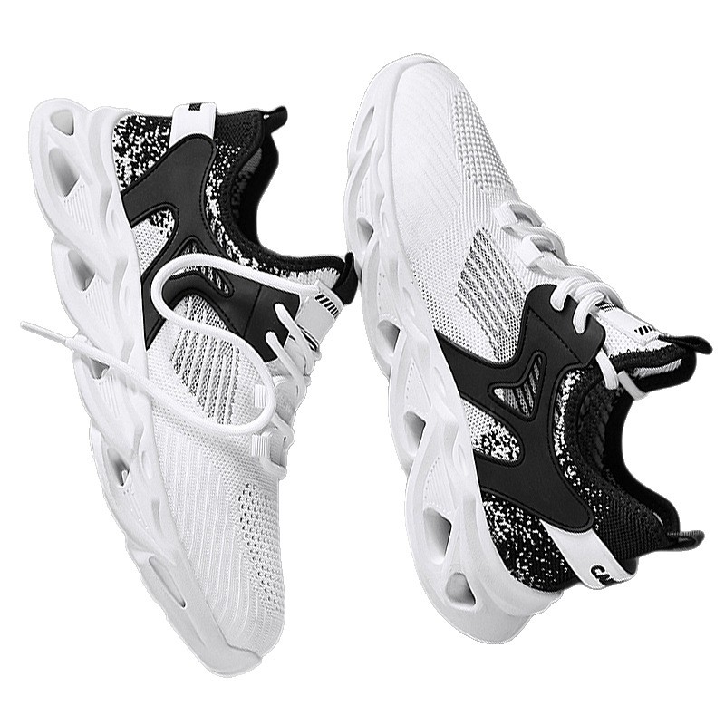 Se puede usar en cuatro estaciones, cómodo, casual, versátil, todos los días, zapatos de hombre de estilo deportivo de plataforma a juego con pies de tejido volador de nuevo estilo para hombres