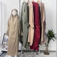 TikTok Ближний Восток Abaya девушки одеваются сплошной цвет платье халат молитвенный костюм MSL96