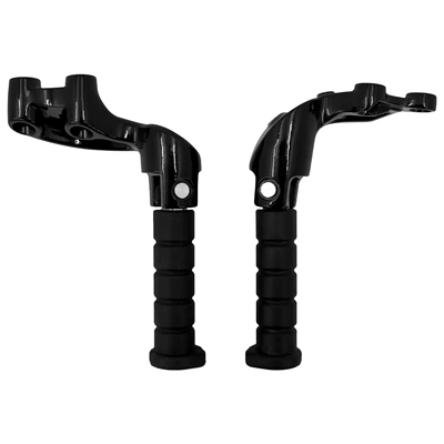 Suitable for Indian Reconnaissance Soldier Bobber Modified Rear Pedal Assembly Passenger Pedal Anti-Scalding Frame (Motorcycle pedals) - bright-black