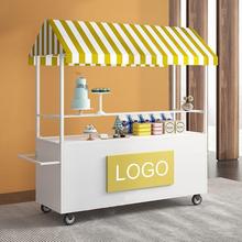 户外摆摊小推车夜市摊位架流动式花车景区售卖车超市促销车小吃车