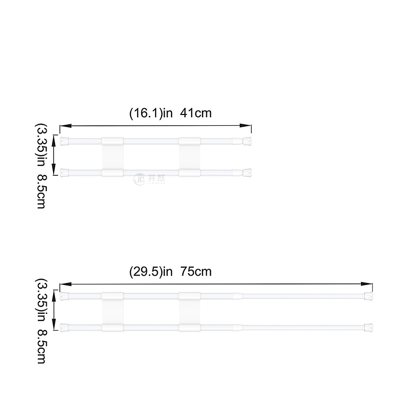 工厂直销房车冰箱伸缩杆拓展置物架 40-70CM可调节固定架房车用品