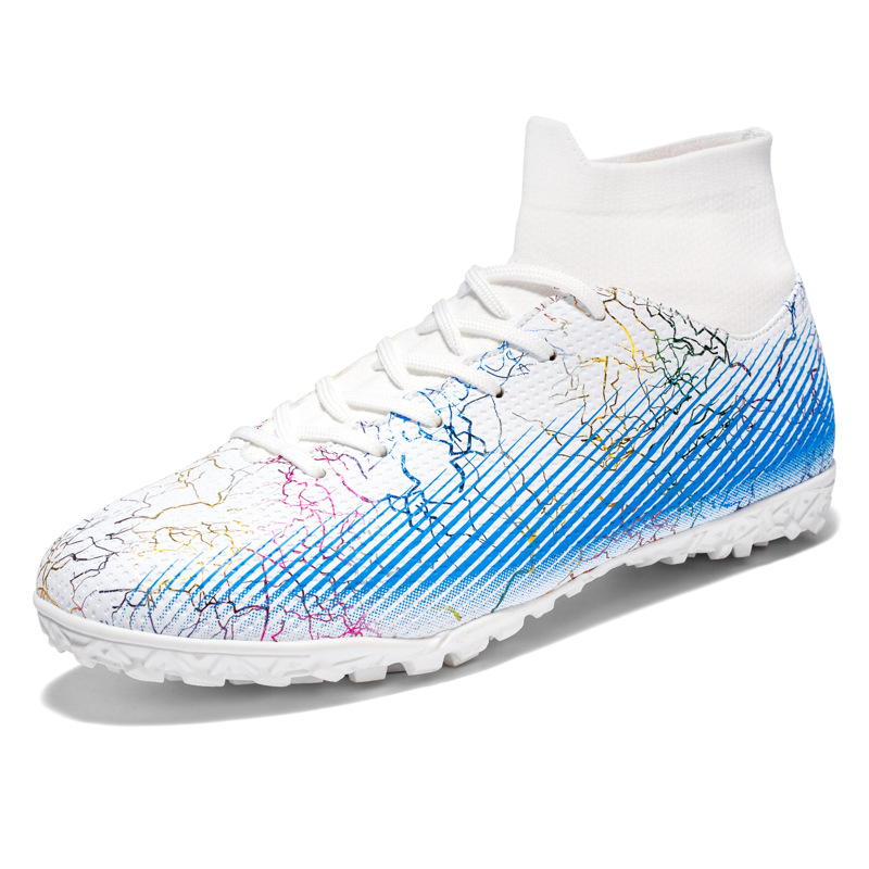 Binbinniao zapatos de fútbol de uñas largas y cortas transfronterizas resistentes al desgaste transpirable de Alta Parte superior antideslizante casual de hierba de uñas largas y cortas contacto continuo