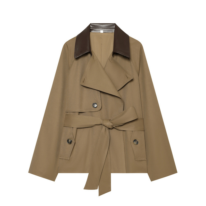 Z Cross-Border European and American Style 2026 New Fashion Elegant Women's Waist-Cinching Khaki Trench Coat 1323269 Z Cross-Border European and American Style 2026 New Fashion Elegant Women's Waist-Cinching Khaki Trench Coat 1323269