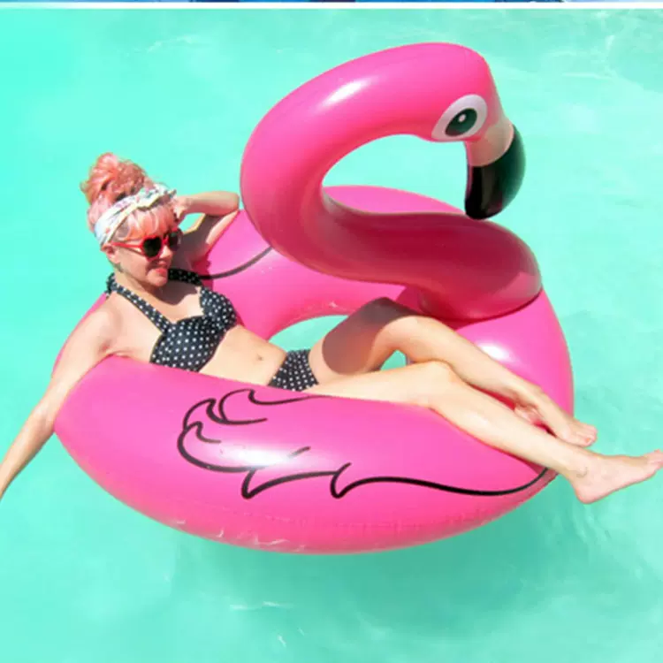 120CMhuo烈鸟游泳圈 成人加厚充气游泳圈  新款亮片泳圈厂家定制