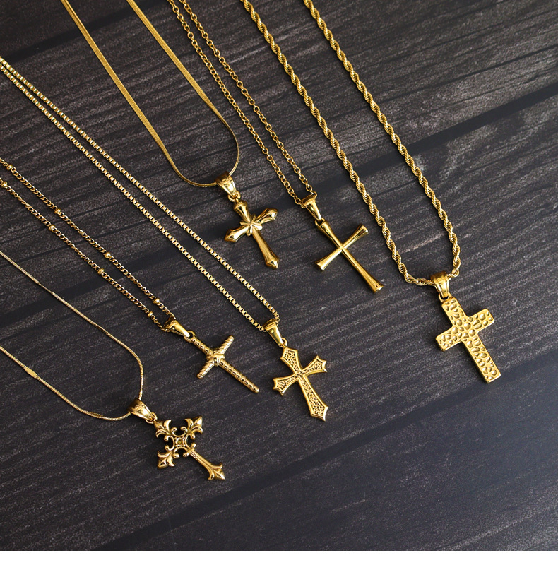 4g Weight PVD Coated Gold Plating Process Pendant Jewelry Making Type Real Gold Plated Plating Material Zircon Inlay Material DIY Jewelry Accessories Classification 1 Piece Quantity 304 Stainless Steel Material Cross Pattern Casual, Simple Style Style Waterproof Non Tarnish, Inlay Craft 1 Piece 304 Stainless Steel Zircon PVD Coated Real Gold Plated Cross Pendant DIY Jewelry Accessories 11