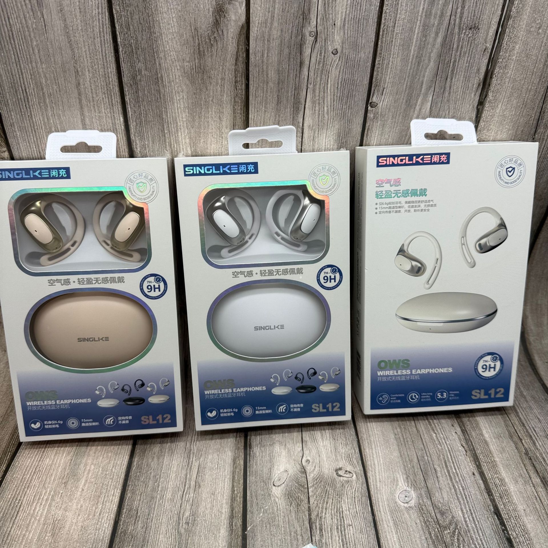 Auriculares Bluetooth, nuevos teléfonos inteligentes colgantes, auriculares Bluetooth, adecuados para teléfonos Android al por mayor