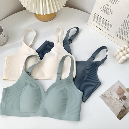 Seamless underwear for women, thin style, push-up big breasts, small breasts, anti-sagging, women's special no-wire bra for small breasts