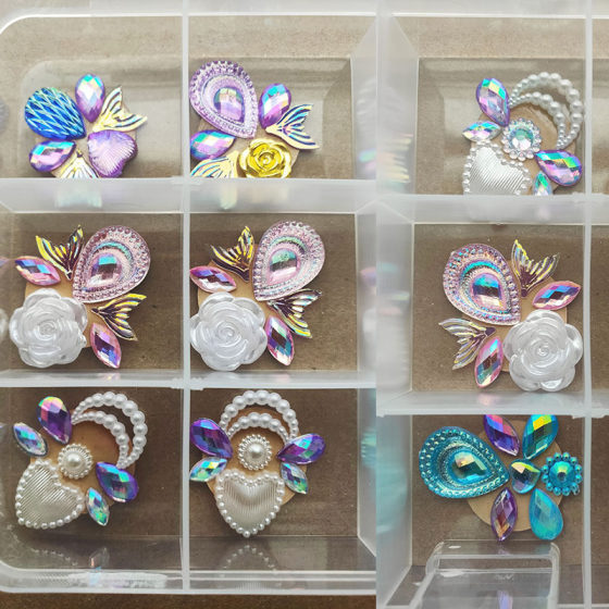 Drop Shipping, Handmade Finished Eyebrow Stickers, Kidsren's Painted Popular Stickers, Luminous Diamonds, Flash Star Diamonds, Popular Glue