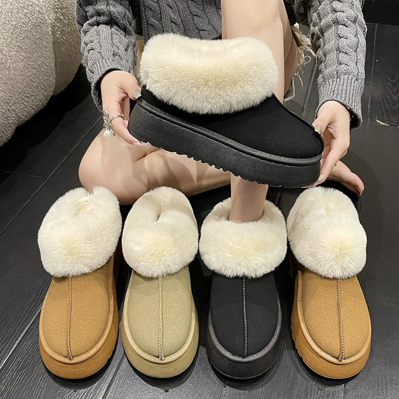 Keep warm winter boots platform, comfortable footwear for leisure