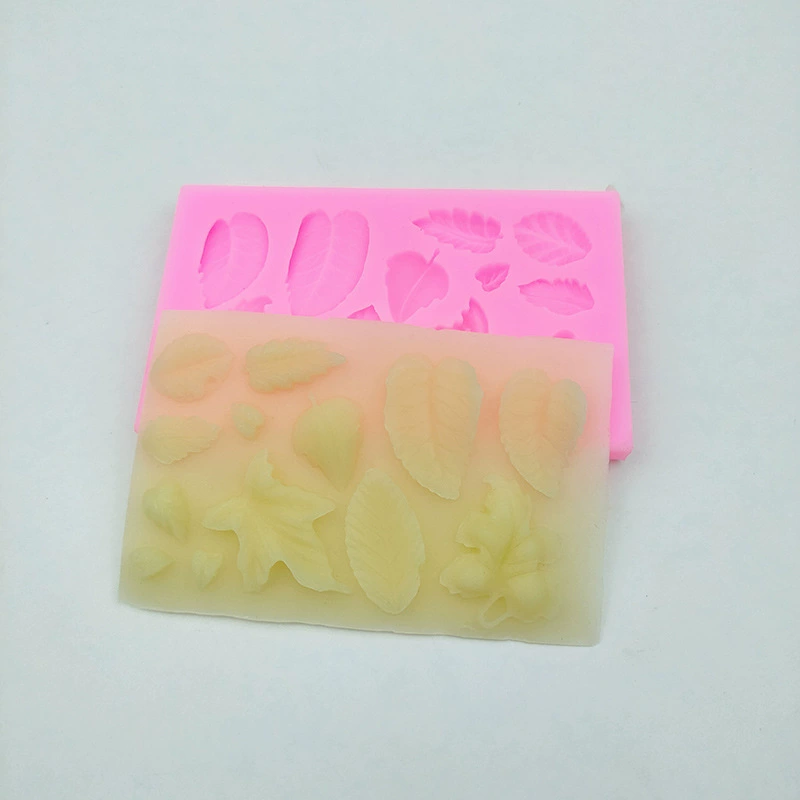 Creative compact fondant, decorations, clay, food silicone, silicone mold, maple leaf