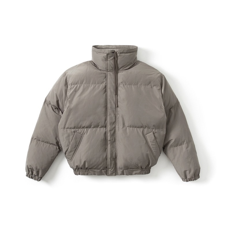 Productos originales de gama alta Essentials ropa de algodón acolchado cremallera collar de pie marca de moda Niebla High Street ropa de algodón acolchado Super gruesa Super caliente