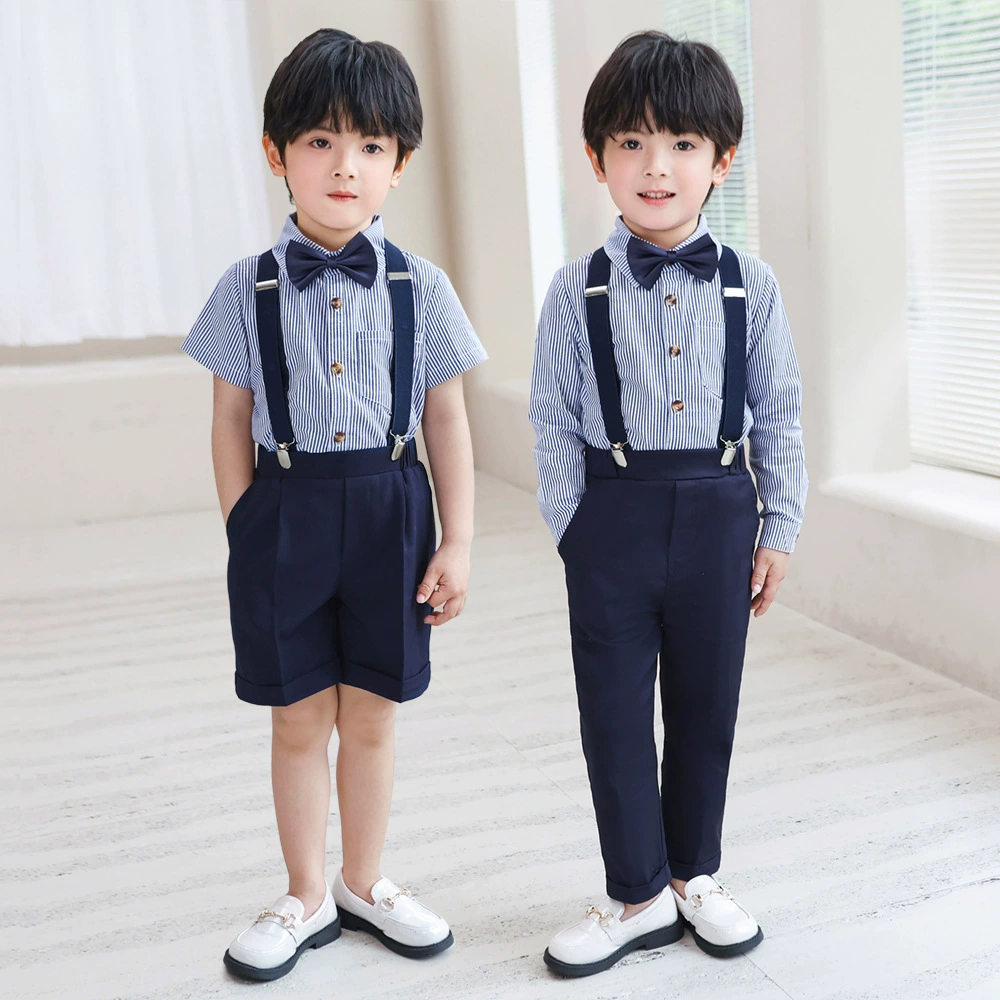 Children's summer dress, overall, trousers for boys, piano performance costume, Korean style