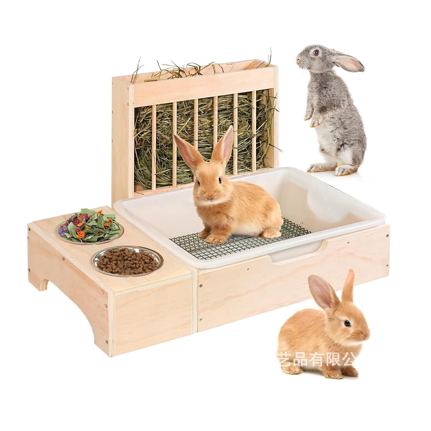Spot new rabbit guinea pig hay feeder household enlarged breeding…
