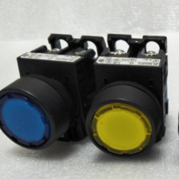 日本富士AR22FOL带灯按钮富士原装AR22FOL-10E3S自复位