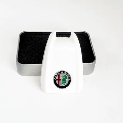 Car logo, Original Car Key Shell Stelvio - color-label-haoyue-white-back-cover