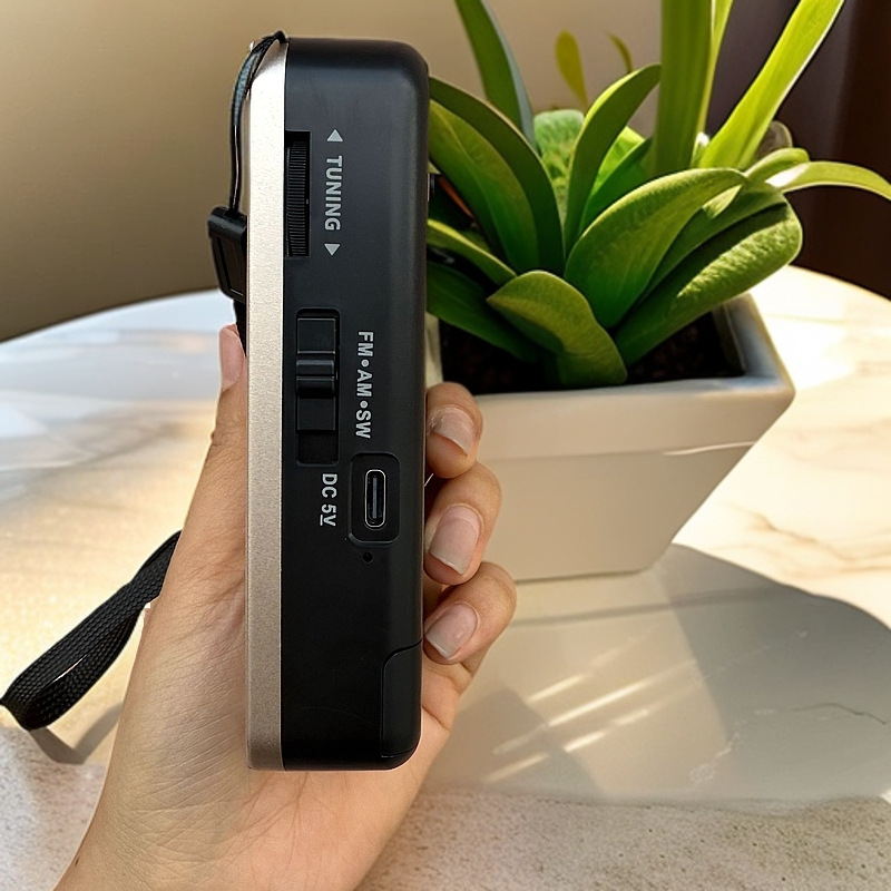 Transfronteriza venta caliente portátil FM radio FM radio multibanda carga FM mini pequeño receptor de radio
