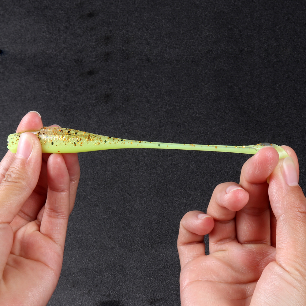 TPR cebo suave T cola flotante Luya gusano suave 6 pack MAN6cm8cm 10cm MinnowZ zman cebo suave