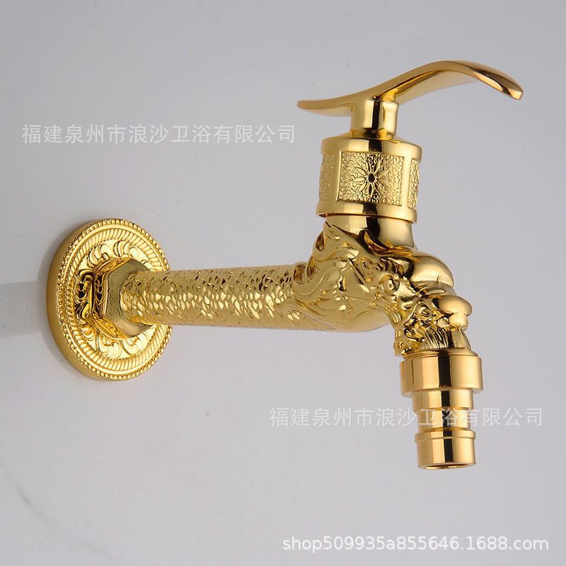Antique-style washing machine faucet, European retro mop, pool faucet, thickened and lengthened, single-cooling 4 fen factory supply Item Picture