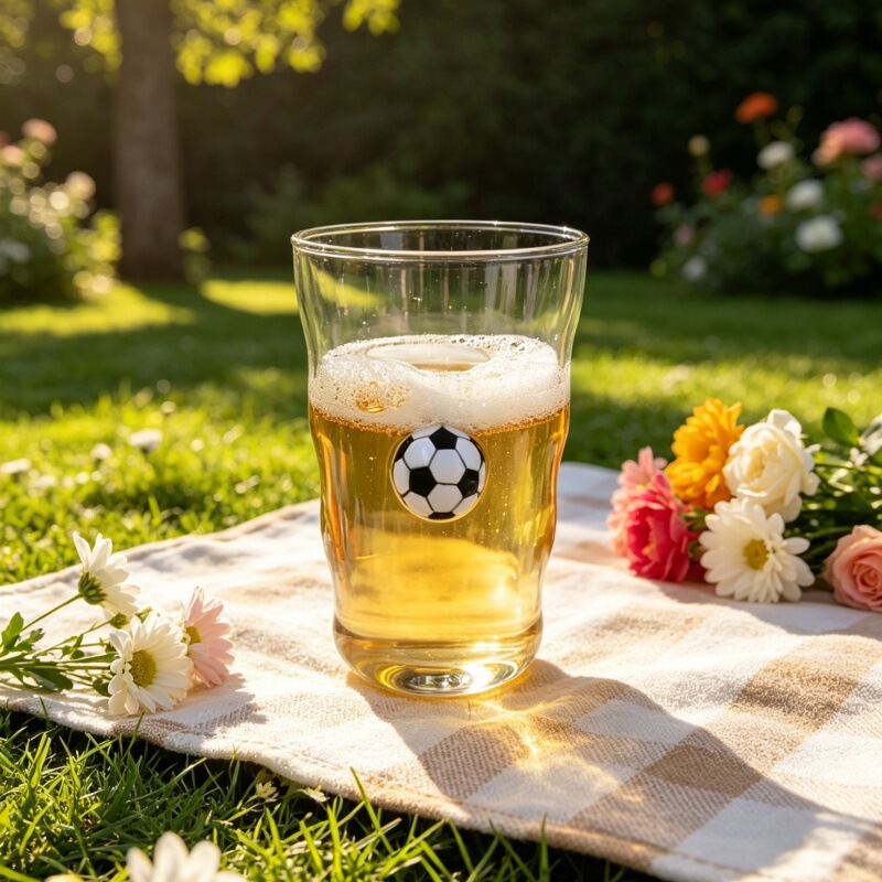 Glass Beer Mug, Transparent Large-Capacity Draft Beer Cup, Creative Football-Themed High-Value Glass Cup, Craft Beer Cup Wholesale Glass Beer Mug, Transparent Large-Capacity Draft Beer Cup, Creative Football-Themed High-Value Glass Cup, Craft Beer Cup Wholesale
