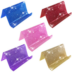 2024 New Amazon Cross-Border Promotion Gift Acrylic Glitter Business Card Holder Phone Stand