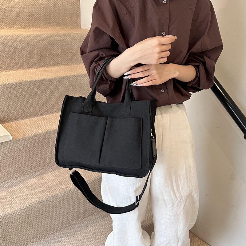 Bolsa Tote para mujeres de gran capacidad Oxford lona 2024 nuevo estudiante clase de viaje universal de hombro maletín