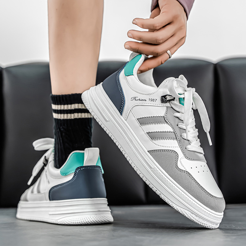 2025 verano transfronterizo nueva tendencia coreana zapatos de skate de tendencia baja zapatos blancos de moda de hombre zapatos deportivos casuales